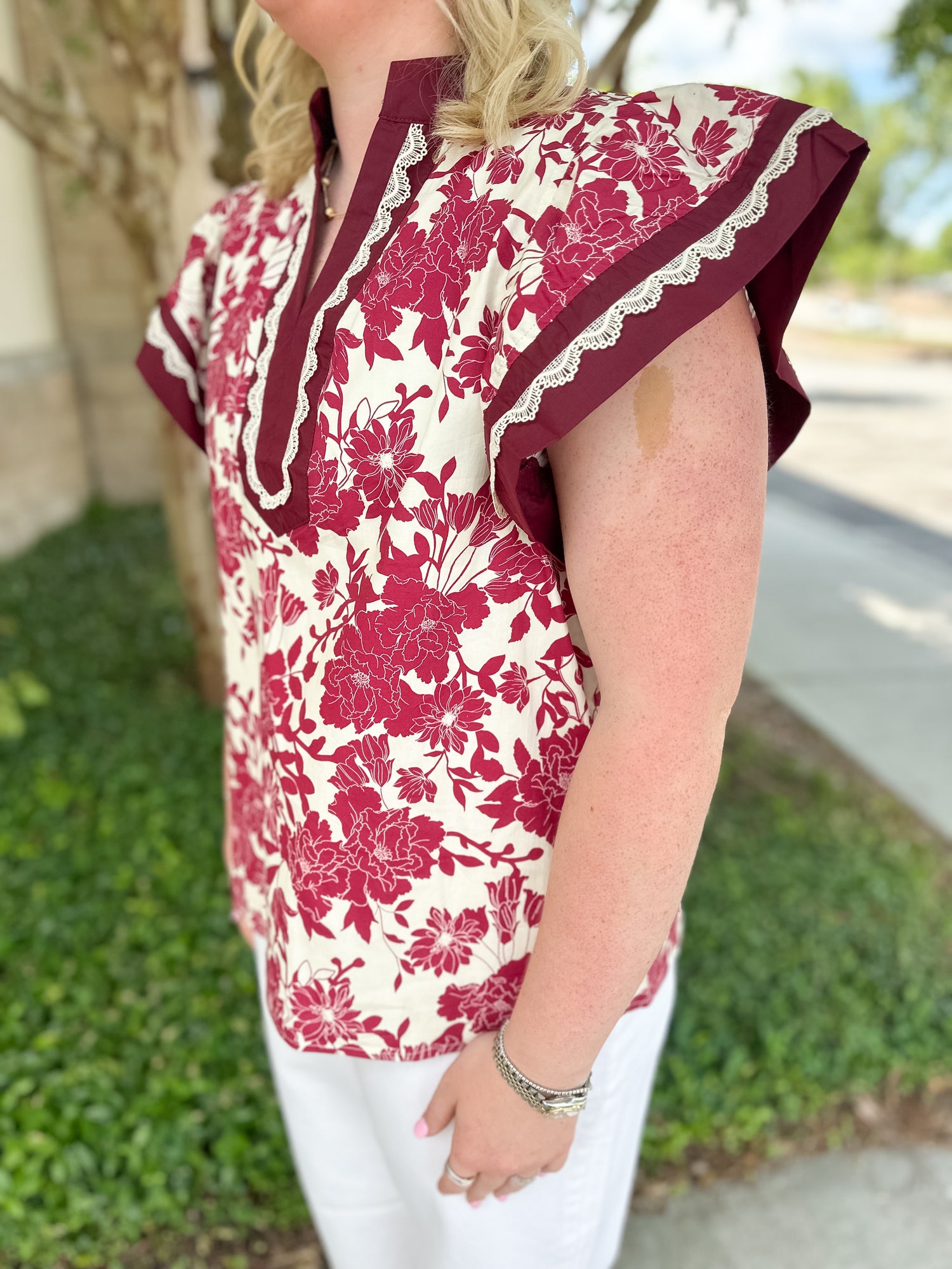 Patterned Fall Top Perfectly Fall Top – Southern Clothiers