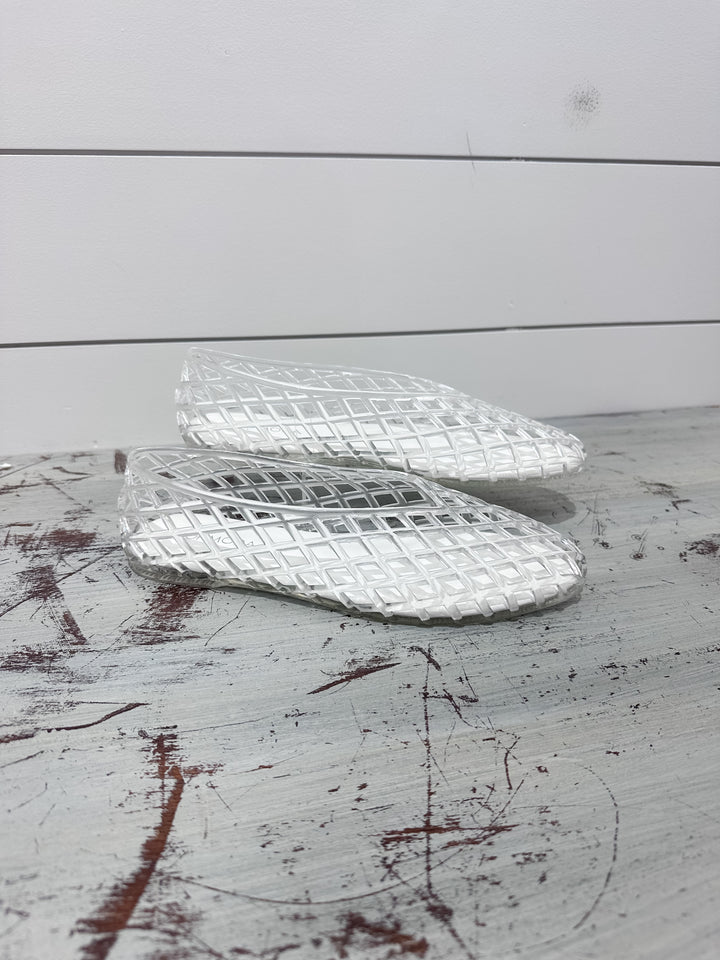 Ashley Jelly Flats - Clear
