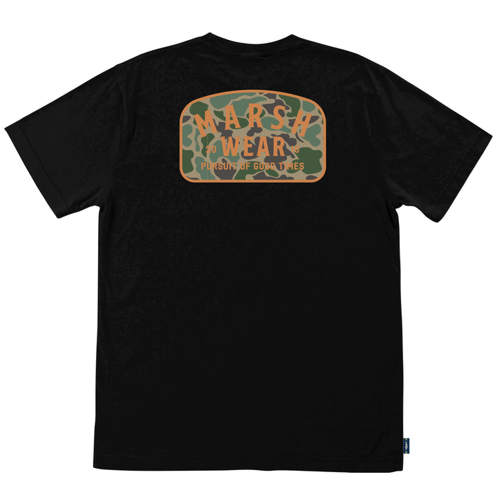 Marsh Wear Men’s S26 Alton Camo S/S Pocket T-Shirt - Black