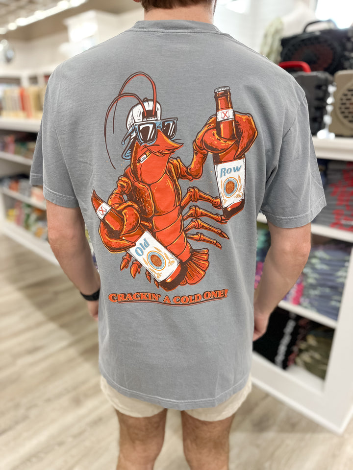 Old Row The Party Lobster S/S Pocket T-Shirt - Granite