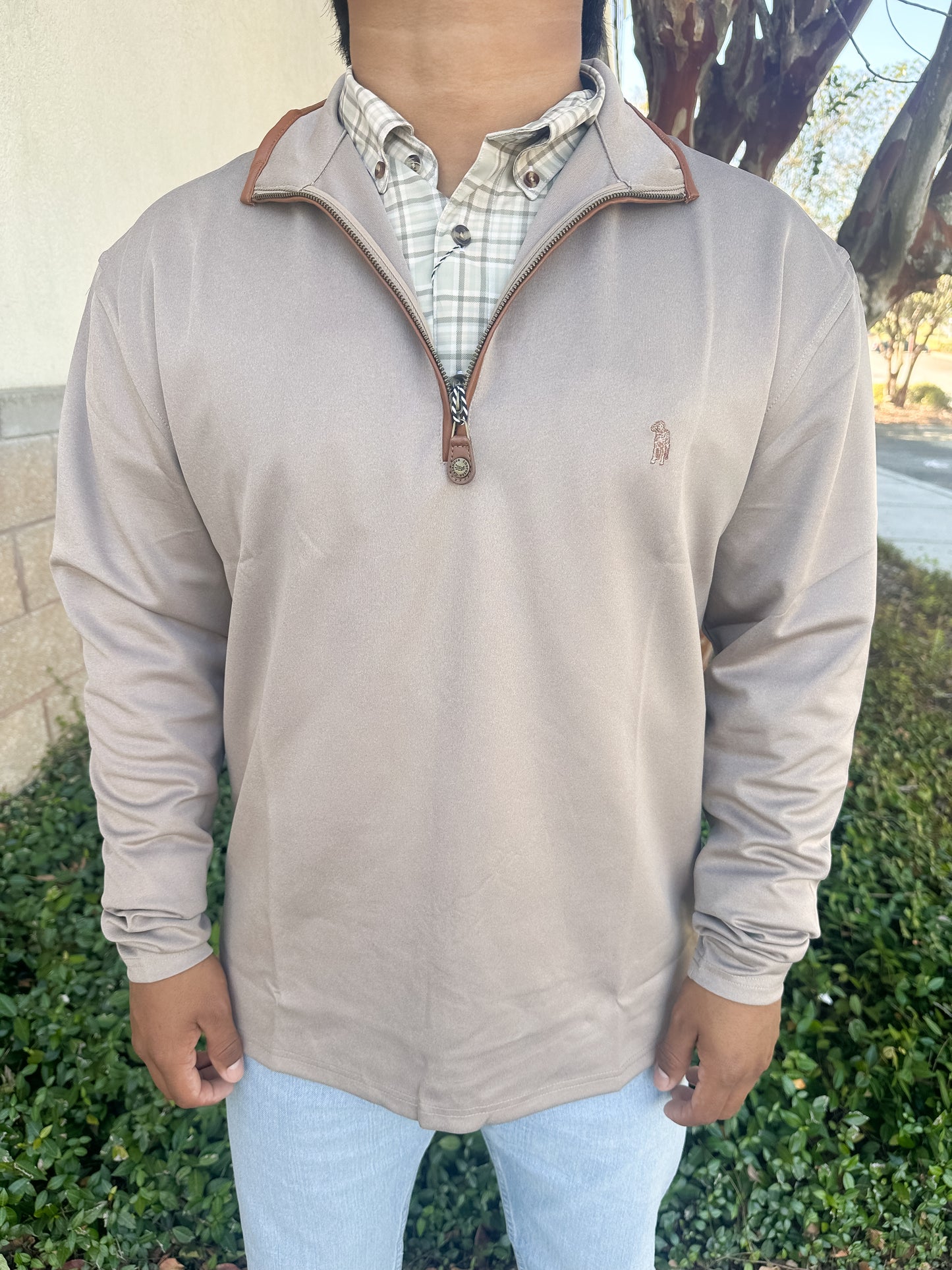 S. Casanova Performance Thurgood Quarter Zip - Quail Cover