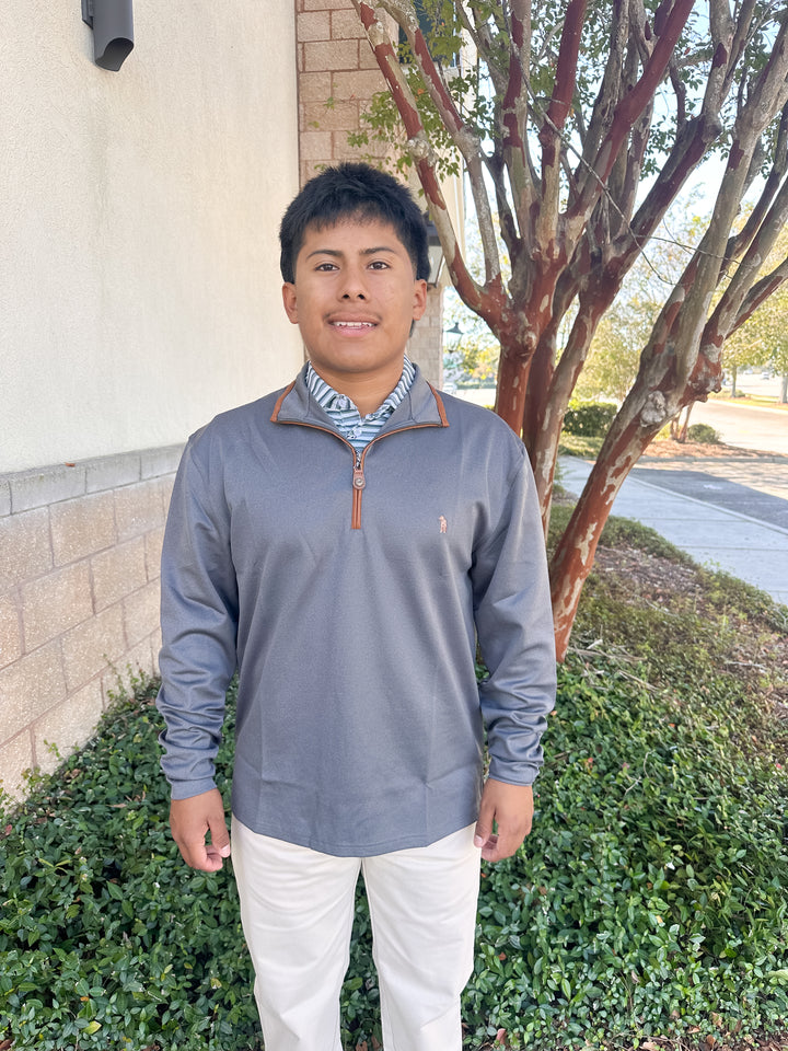 S. Casanova Performance Thurgood Quarter Zip - Gunmetal