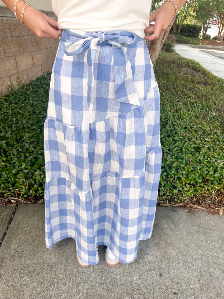 Buffalo Tie Maxi Skirt