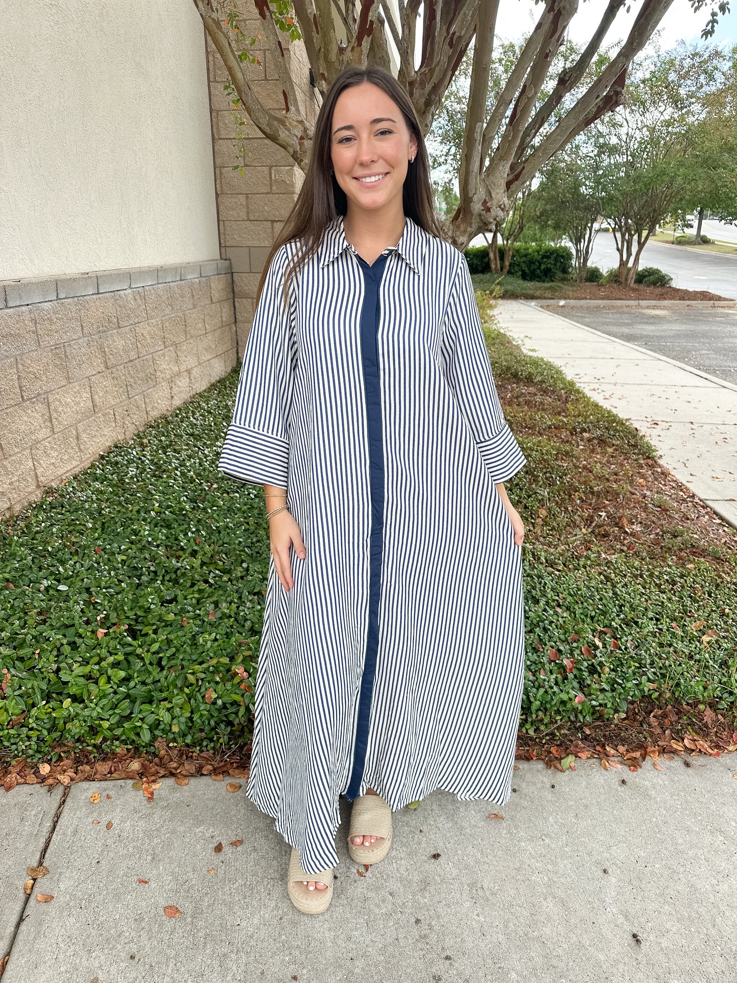 Savannah Stripes Maxi Dress