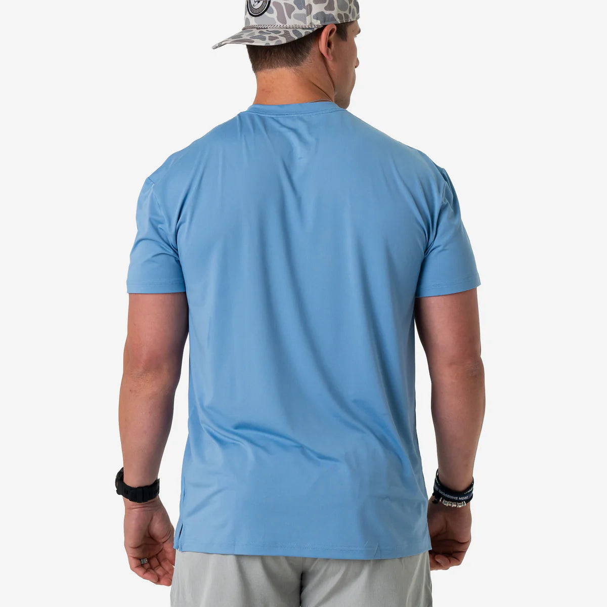 Burlebo Mens S26 Go To Tee - Steel Blue