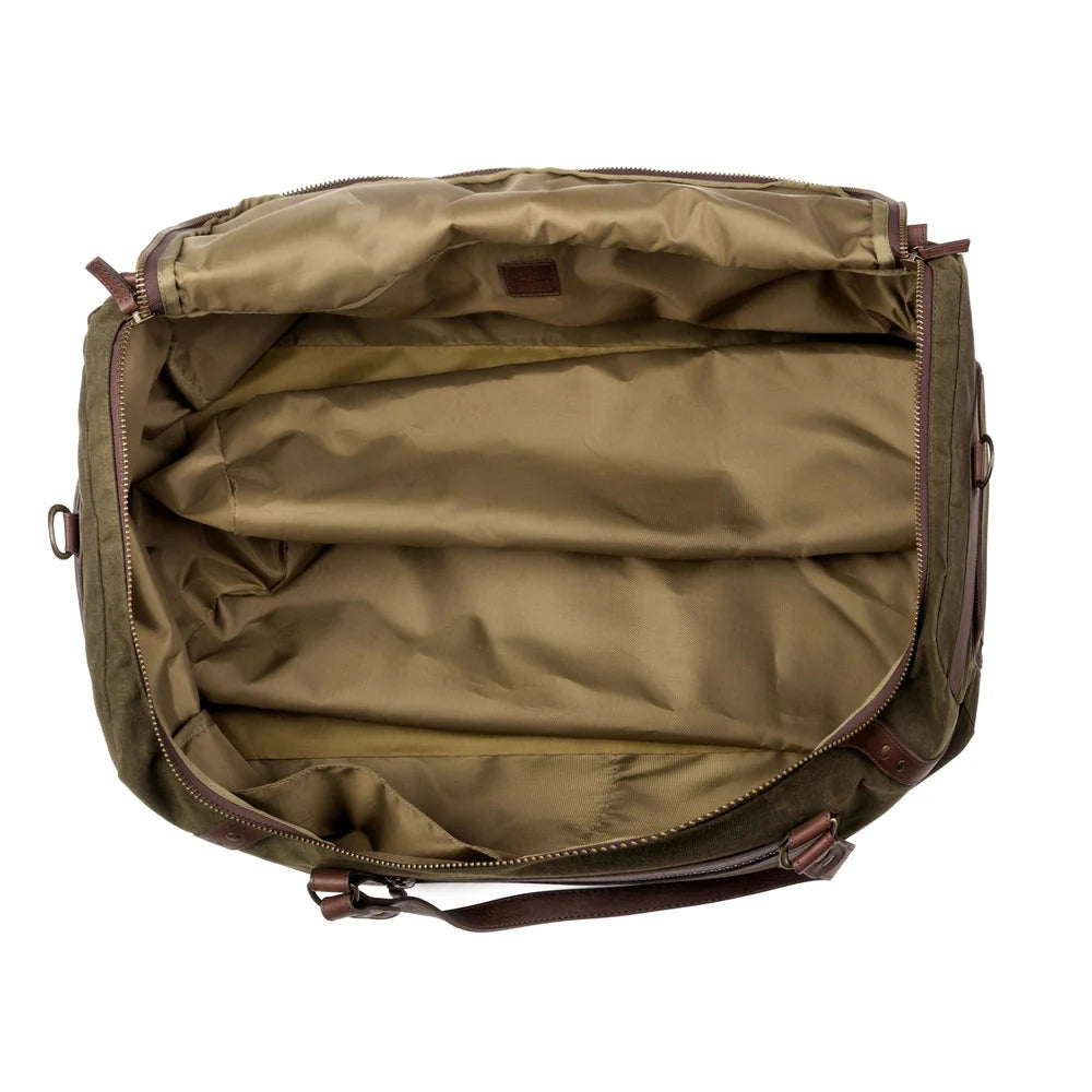 Mission Mercantile Campaign Waxed Canvas Large Duffle Bag - Smoke Forest