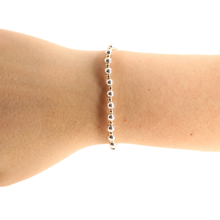 Beaded Blondes Mini Katy Silver & Gold