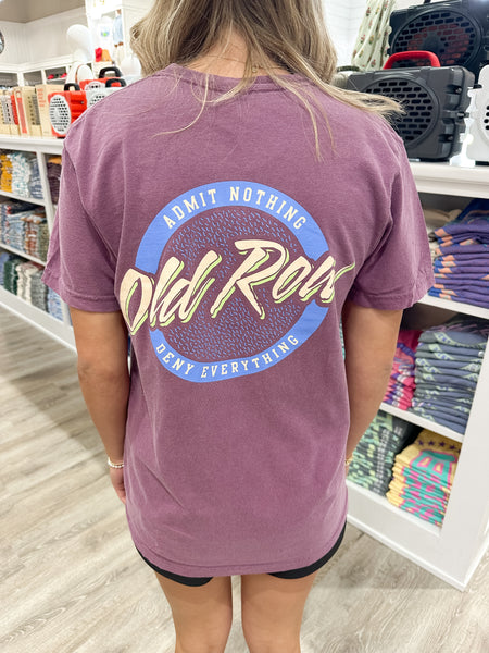 Old Row Circle Logo S/S Pocket T-Shirt - Berry – Southern Clothiers