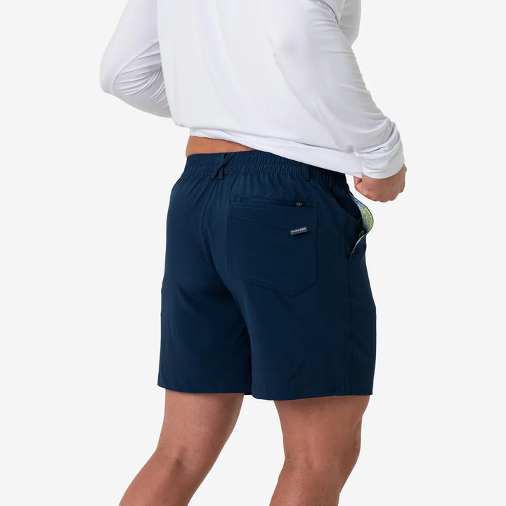 Burlebo Men’s S26 7” Everyday Short - Deep Water Navy - Mayan Pocket