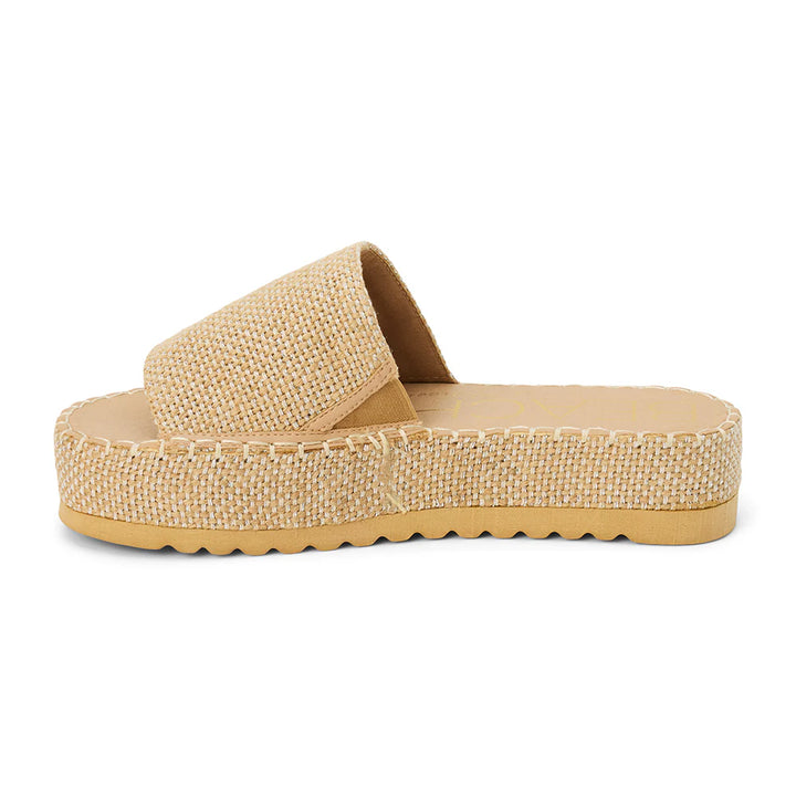 Del Mar Platform Sandal - Gold Speckle