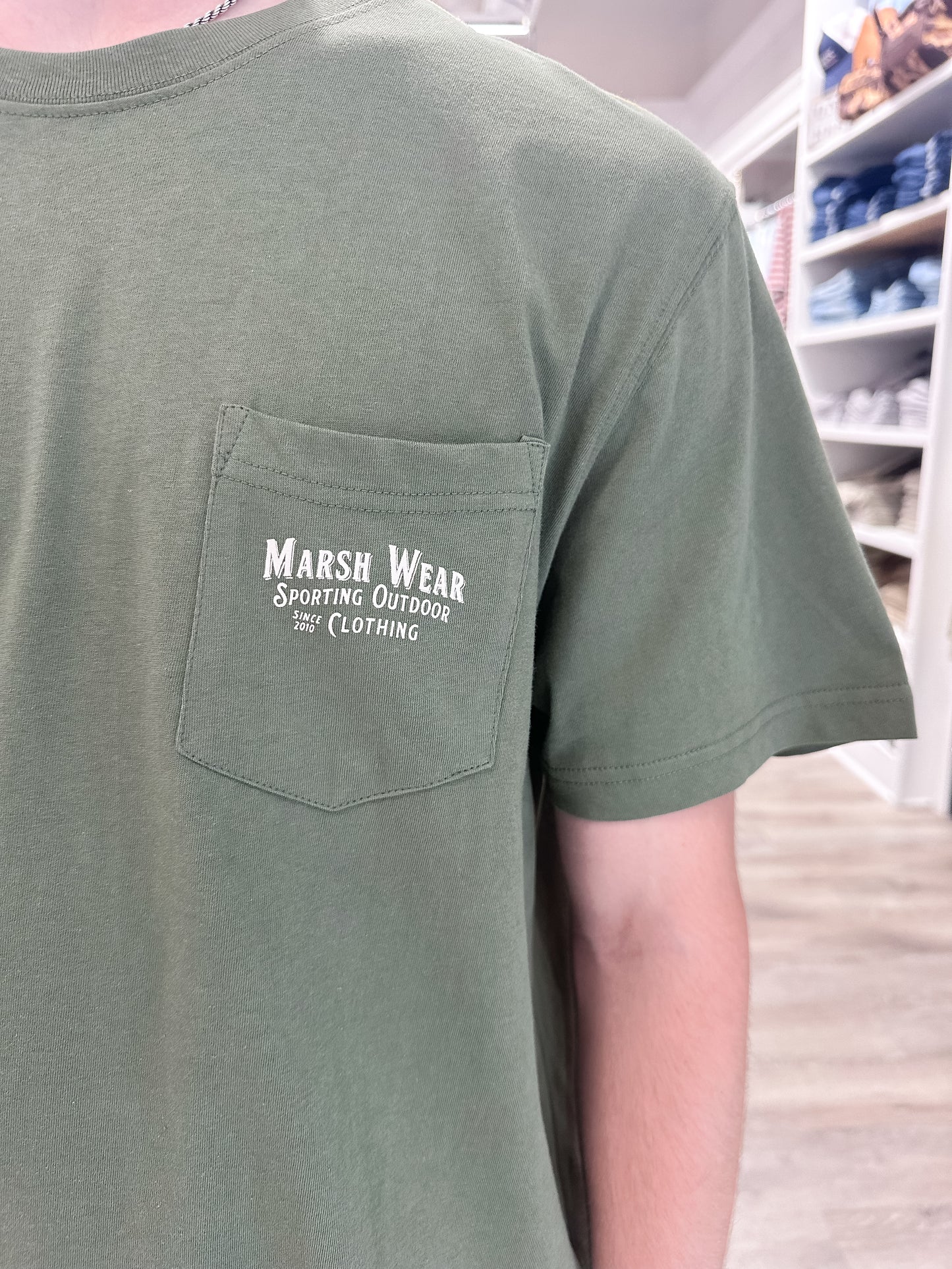 Marsh Wear Men’s S26 Sportsman S/S Pocket T-Shirt - Bronze Green