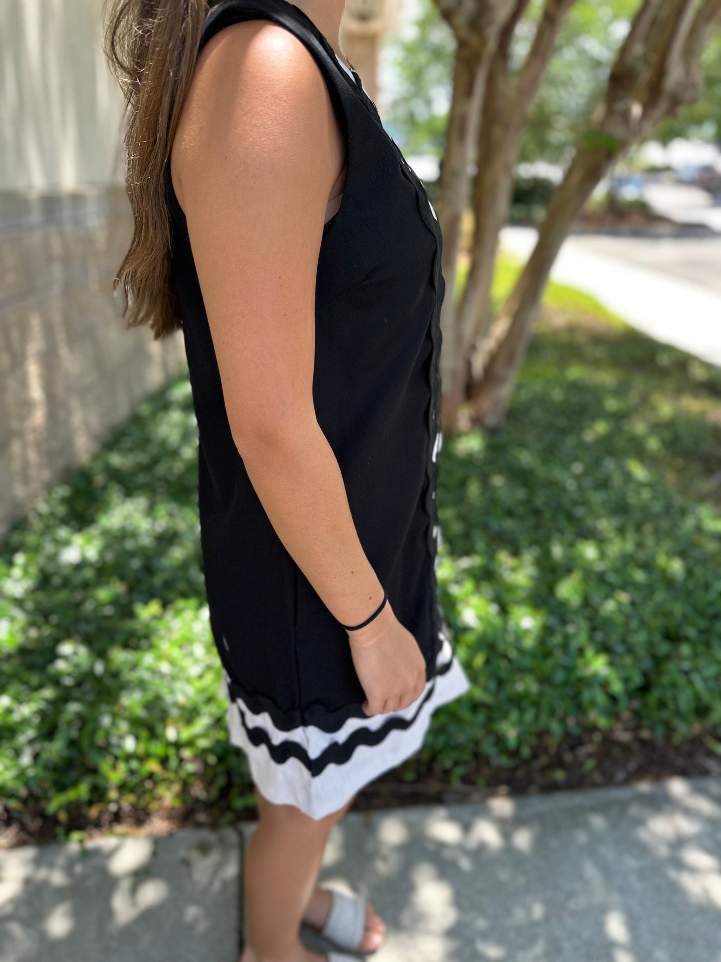 Sawyer Ric-Rac Trim Dress