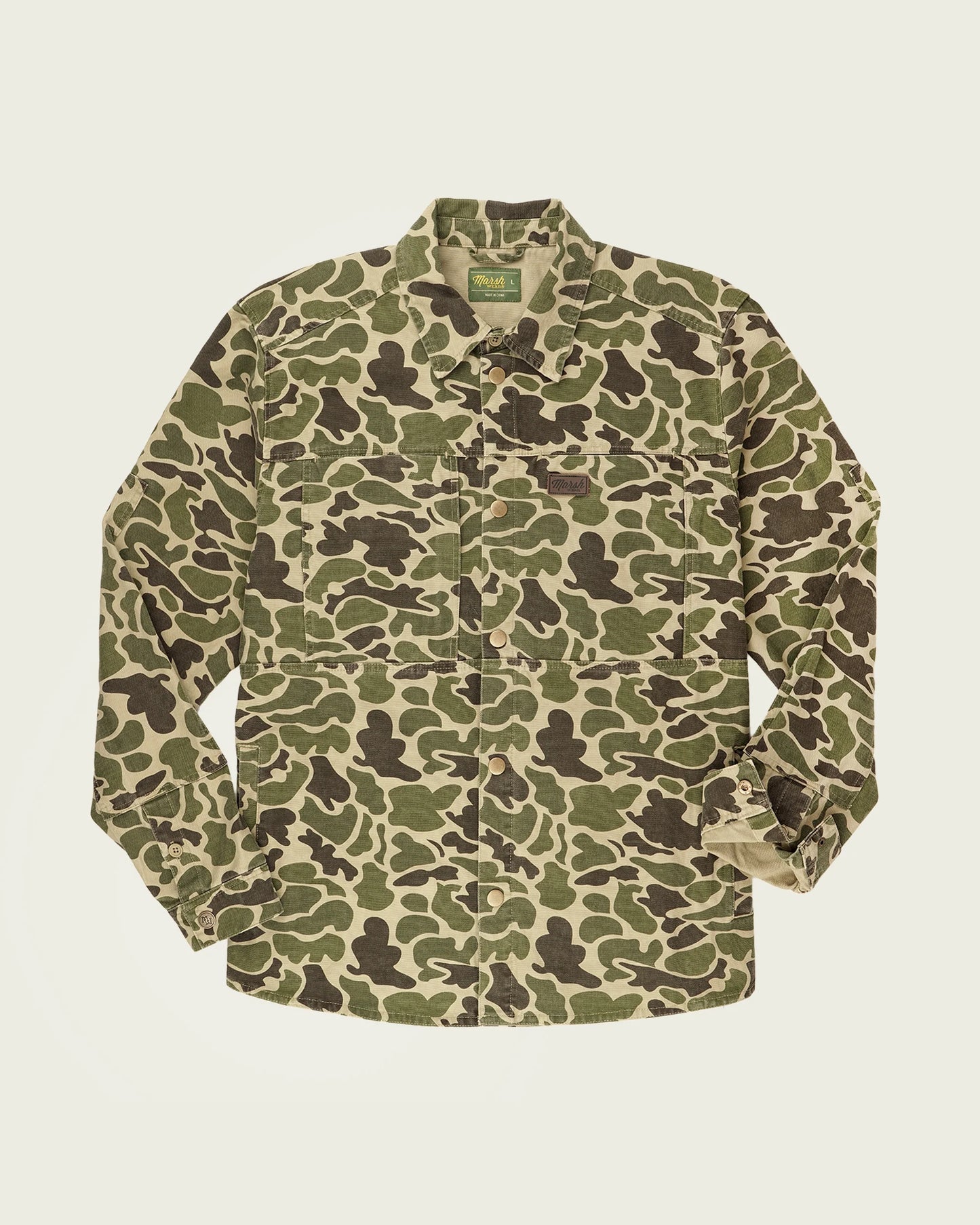 Marsh Wear Men’s The Delano Shacket - Green Mallard Camo
