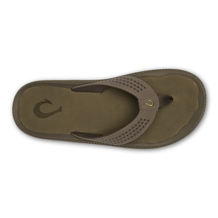 OluKai Men’s Ulele Water-Ready Beach Sandal - Mustang|Mineral