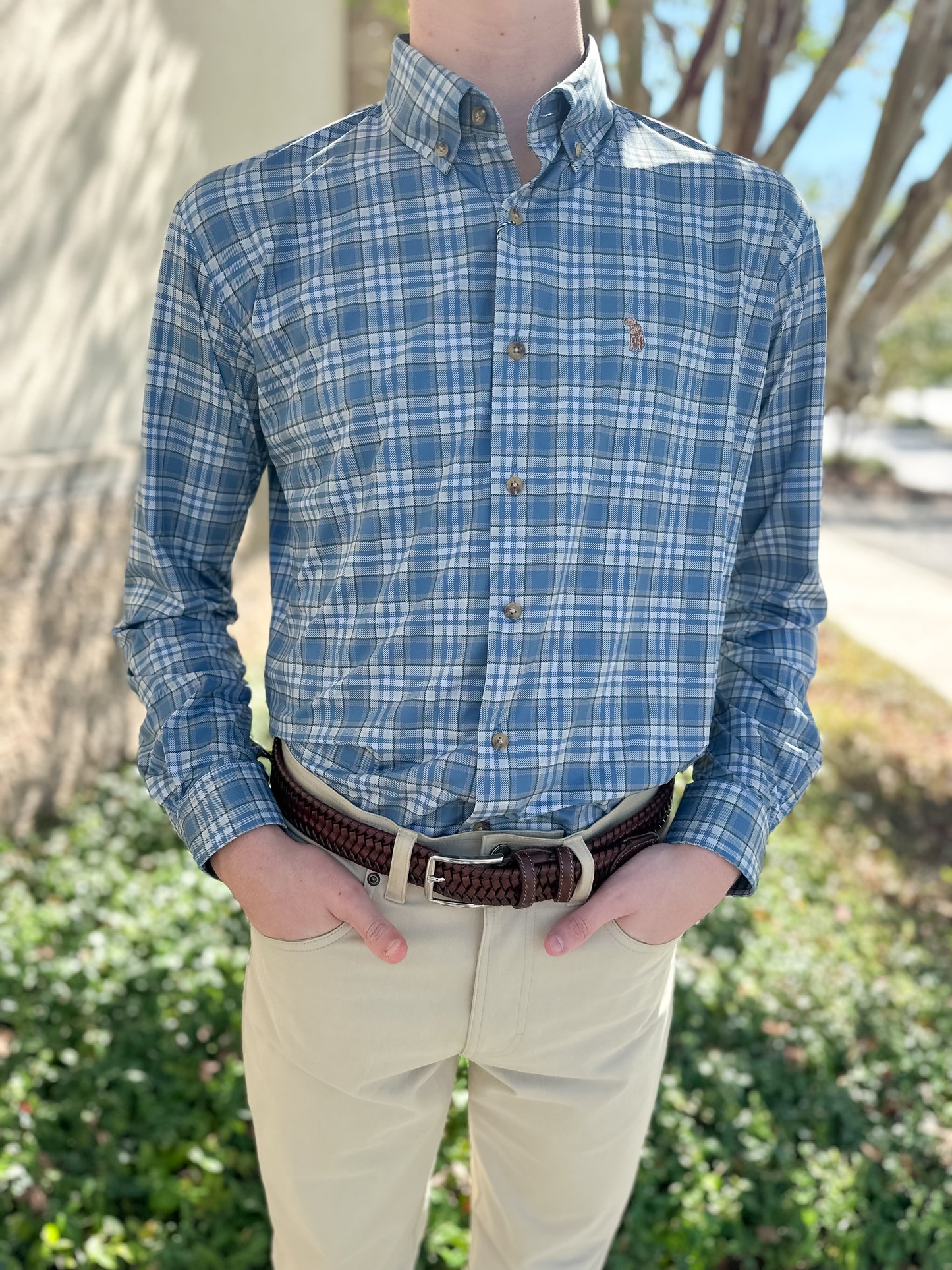 S. Casanova F25 Bowden Plaid Button Down