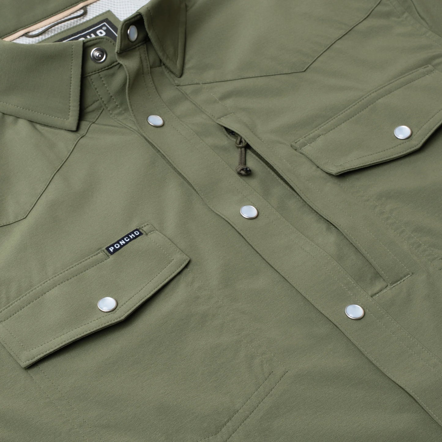 Poncho Men’s “The Grazer” S/S Regular Tuff Thread Shirt - Moss Green