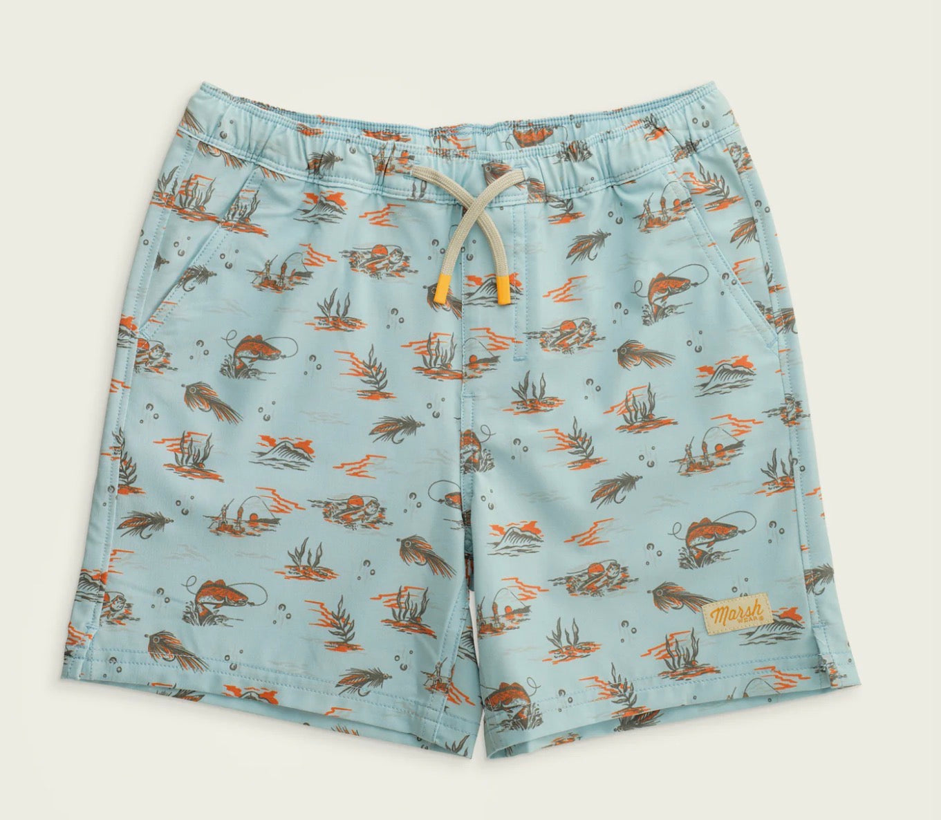Marsh Wear Youth Fulton Volley Shorts - Blue Surf