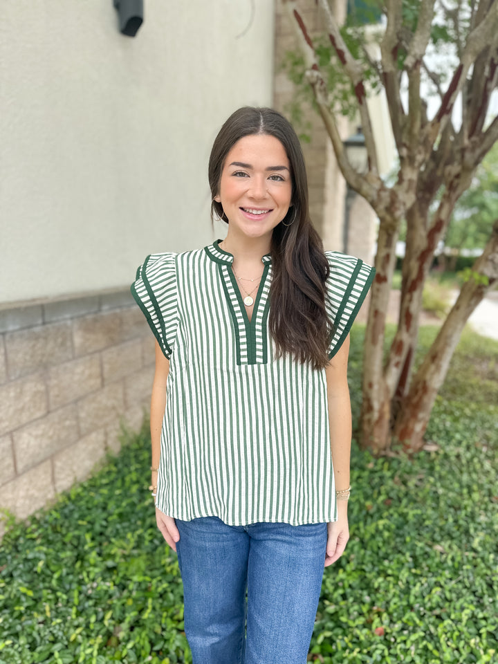 Molly Basic Blouse - Green