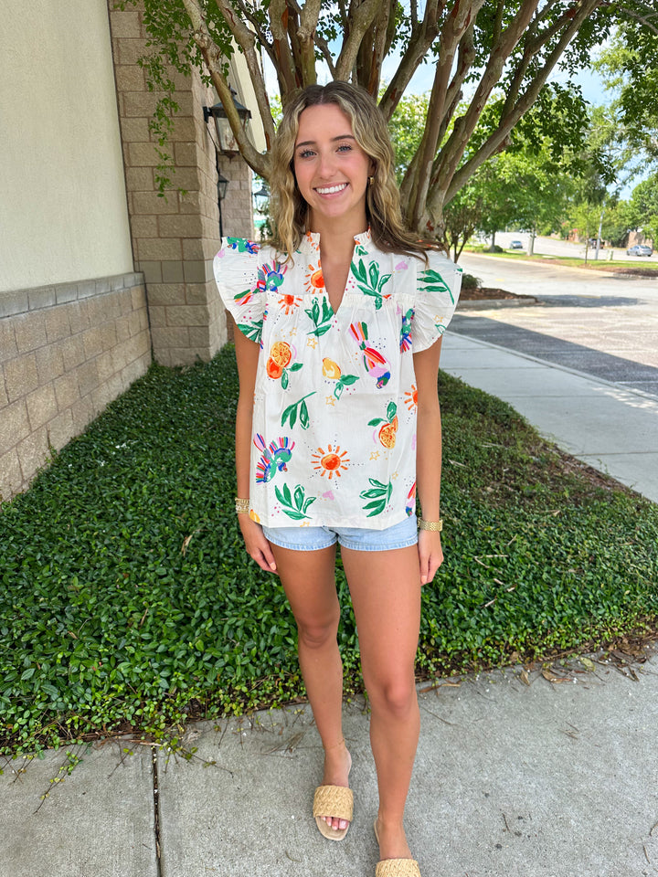 Birds of Paradise Top