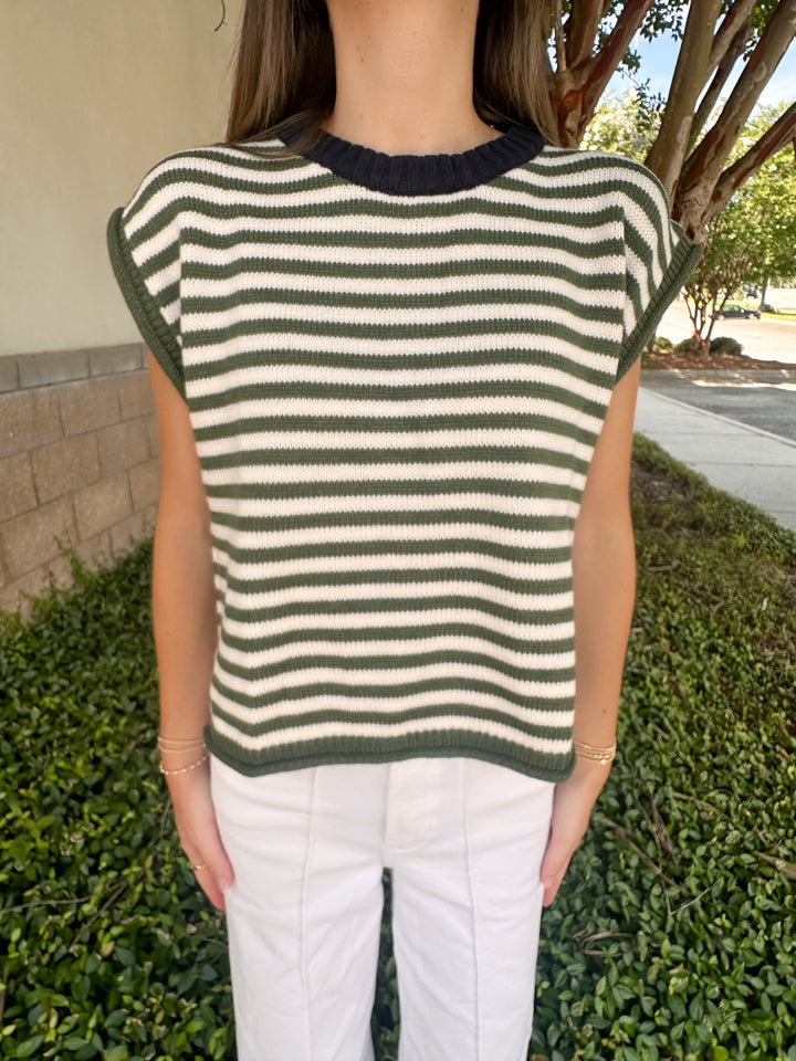 Polly Stripe Sweater Top