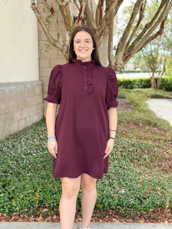 Burgundy Bliss Dress