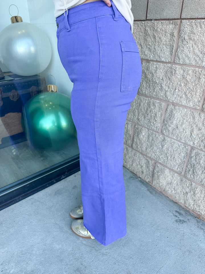 AW Wide Leg Jeans - Very Periwinkle