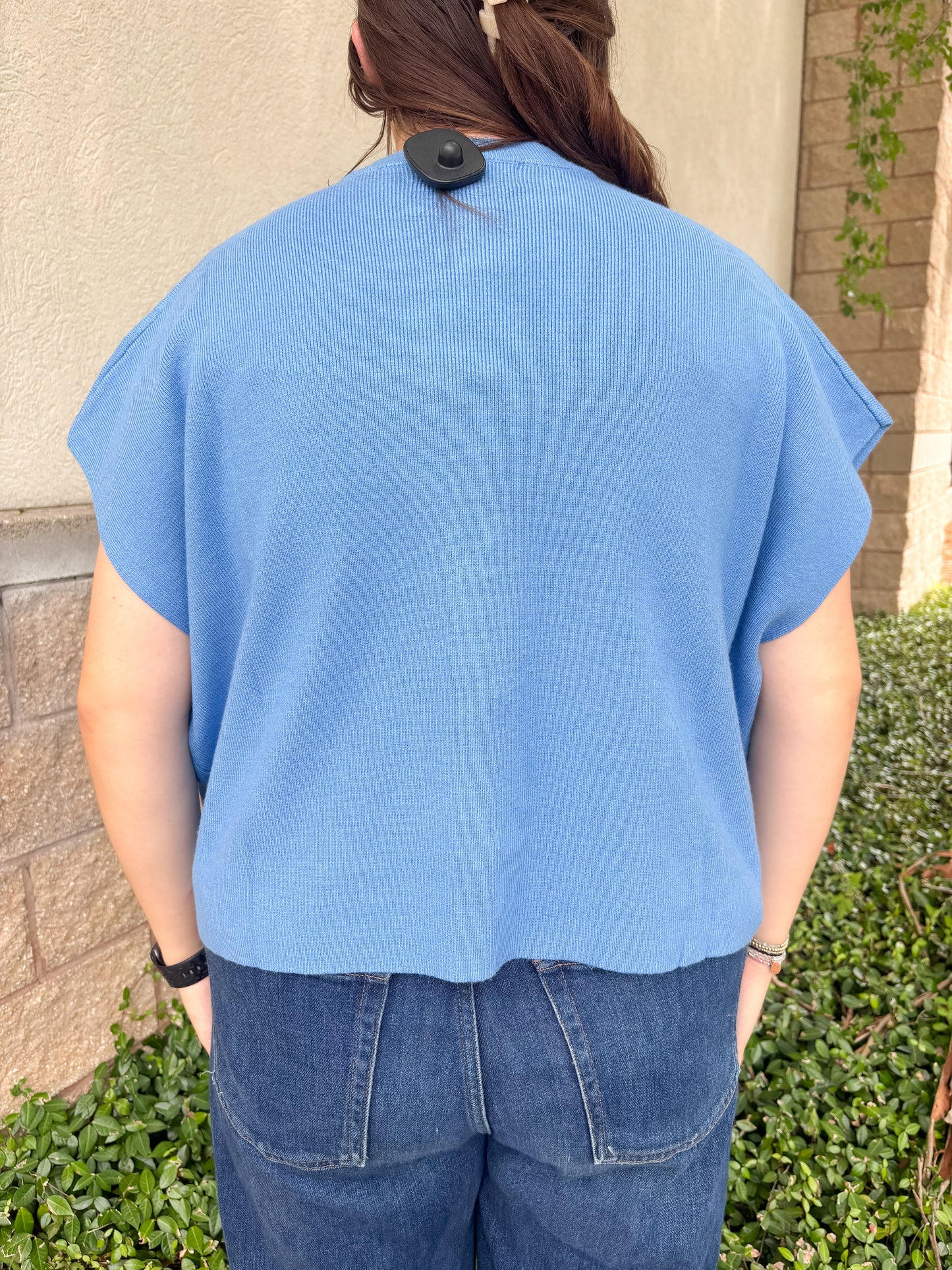 Heather Button Sweater