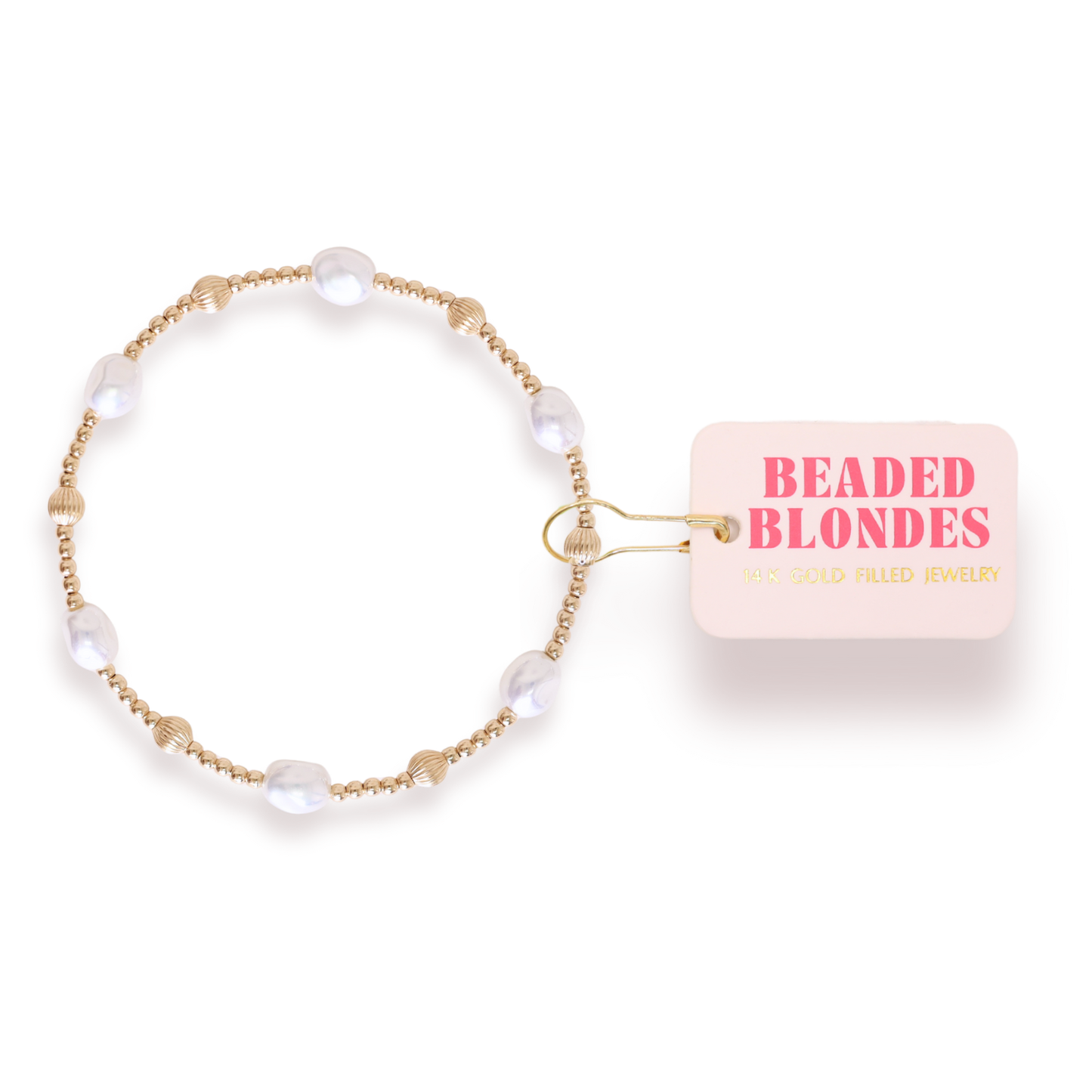 Maggie Fluted Bracelet in Gold: Standard 6.75 Inch