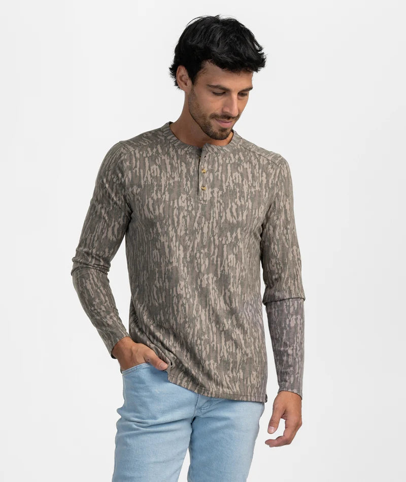SSCO Men’s Max Comfort Henley L/S - Tree Bark