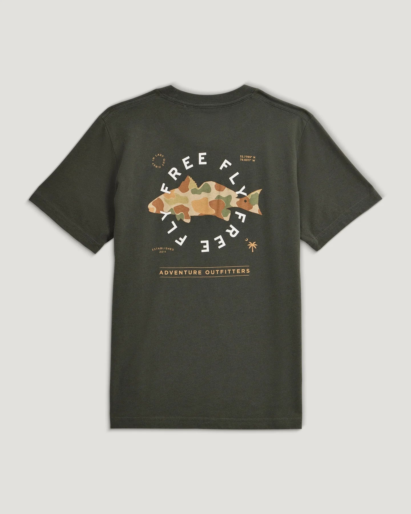 Free Fly Youth Target Species S/S T-Shirt - Dark Forest