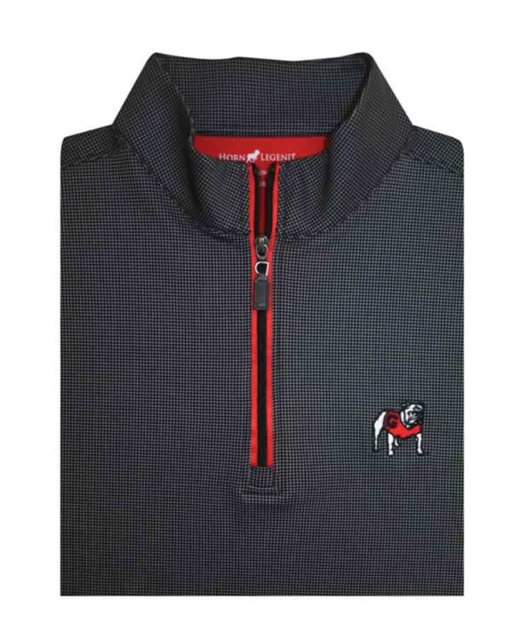 Horn Legend UGA Shepard Prestige Zip Pullover - Black