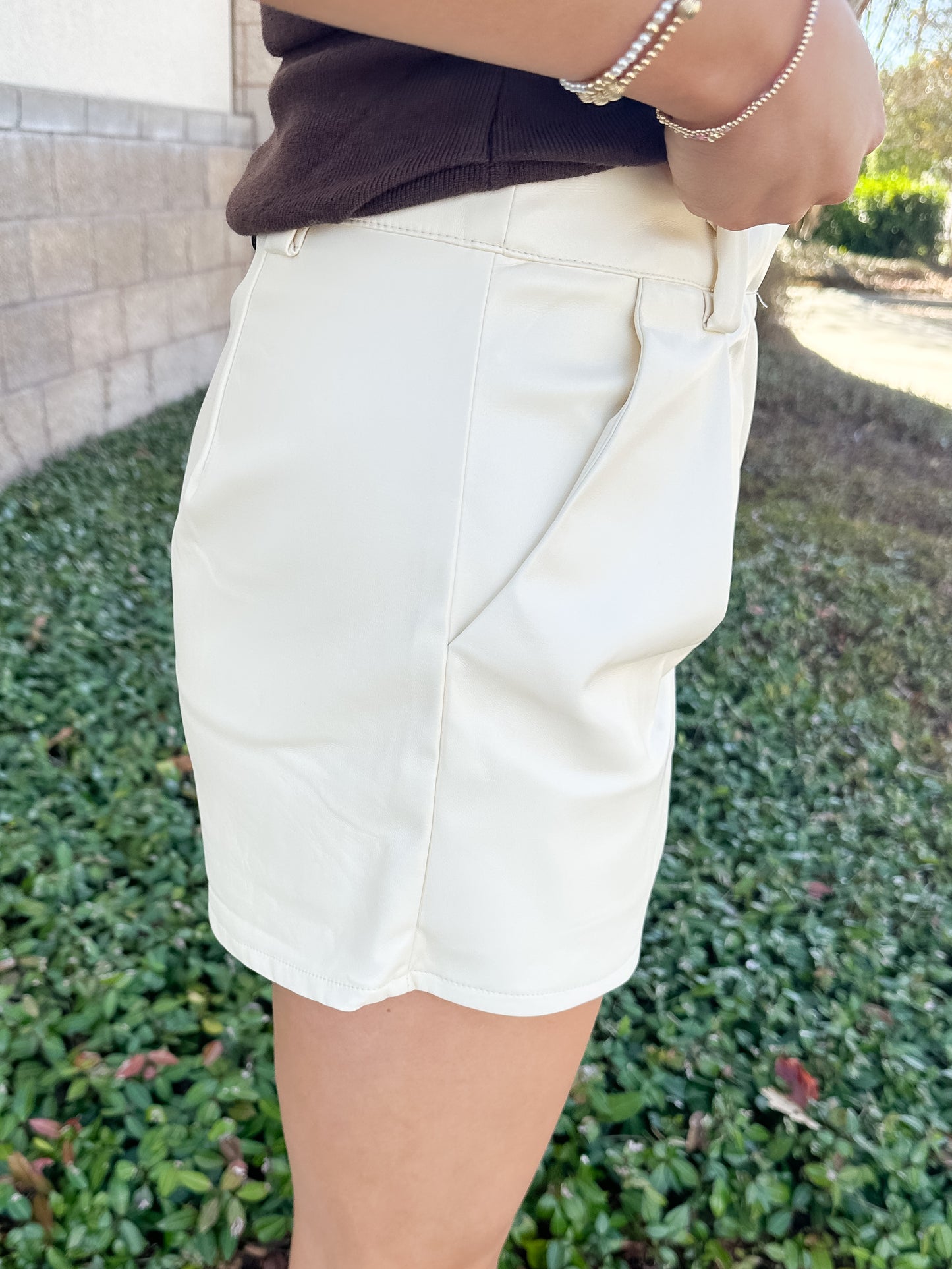 Luxe Faux Leather Shorts