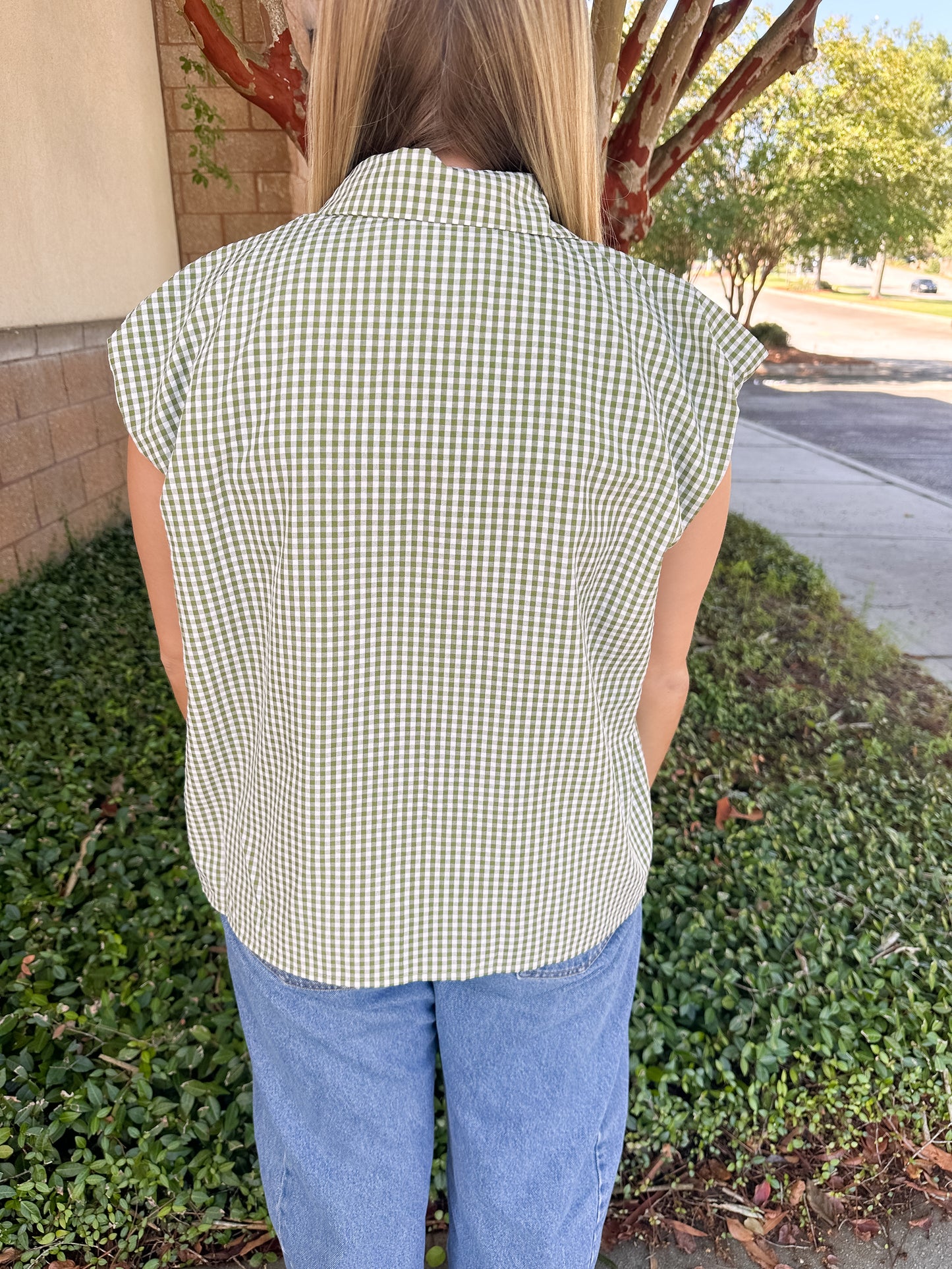 Chrissy Button Top