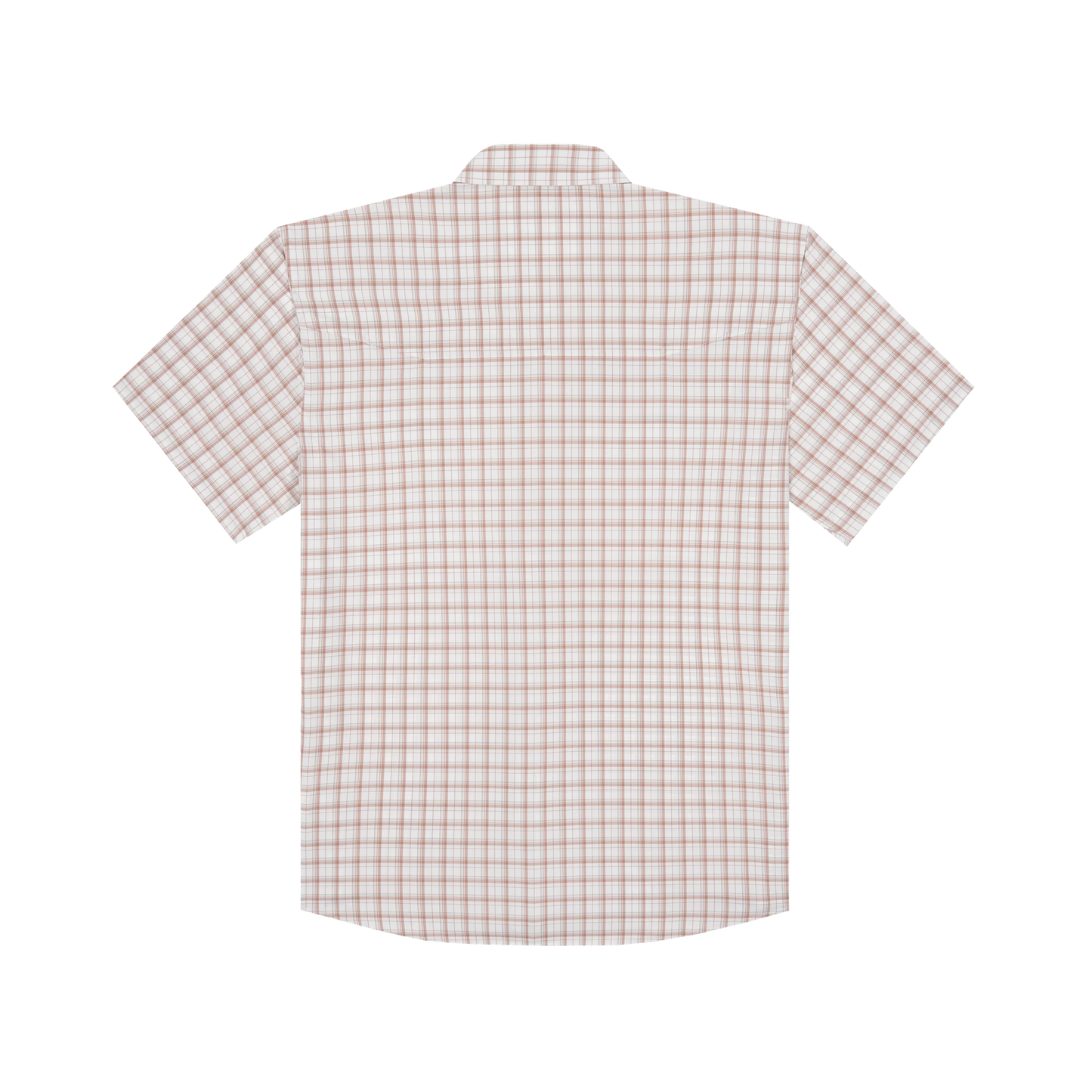Poncho Men’s “The Truck Norris” S/S Regular Shirt - Maroon Aqua White Plaid