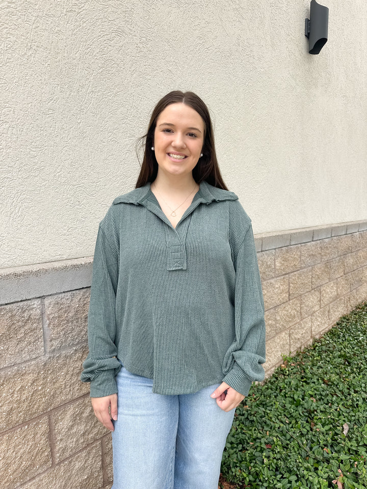 Azalea Knit Top - Jade
