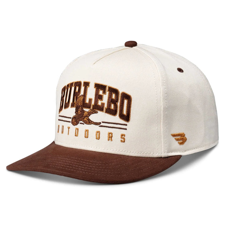 Burlebo Men’s Cap - Fly Wild - Cream & Brown Bill