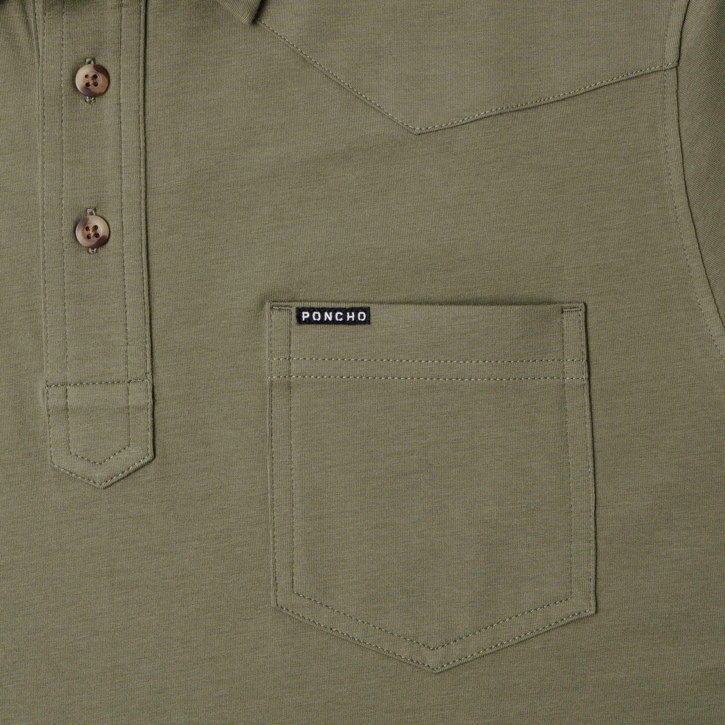 Poncho Men’s “The Jalapeño Cream Cheese” Regular Pima Cotton Polo - Moss Green