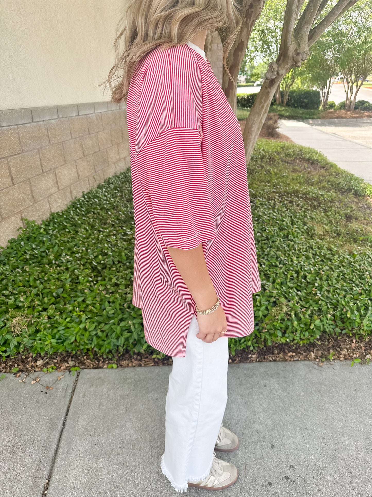 Starling Striped Top - Red
