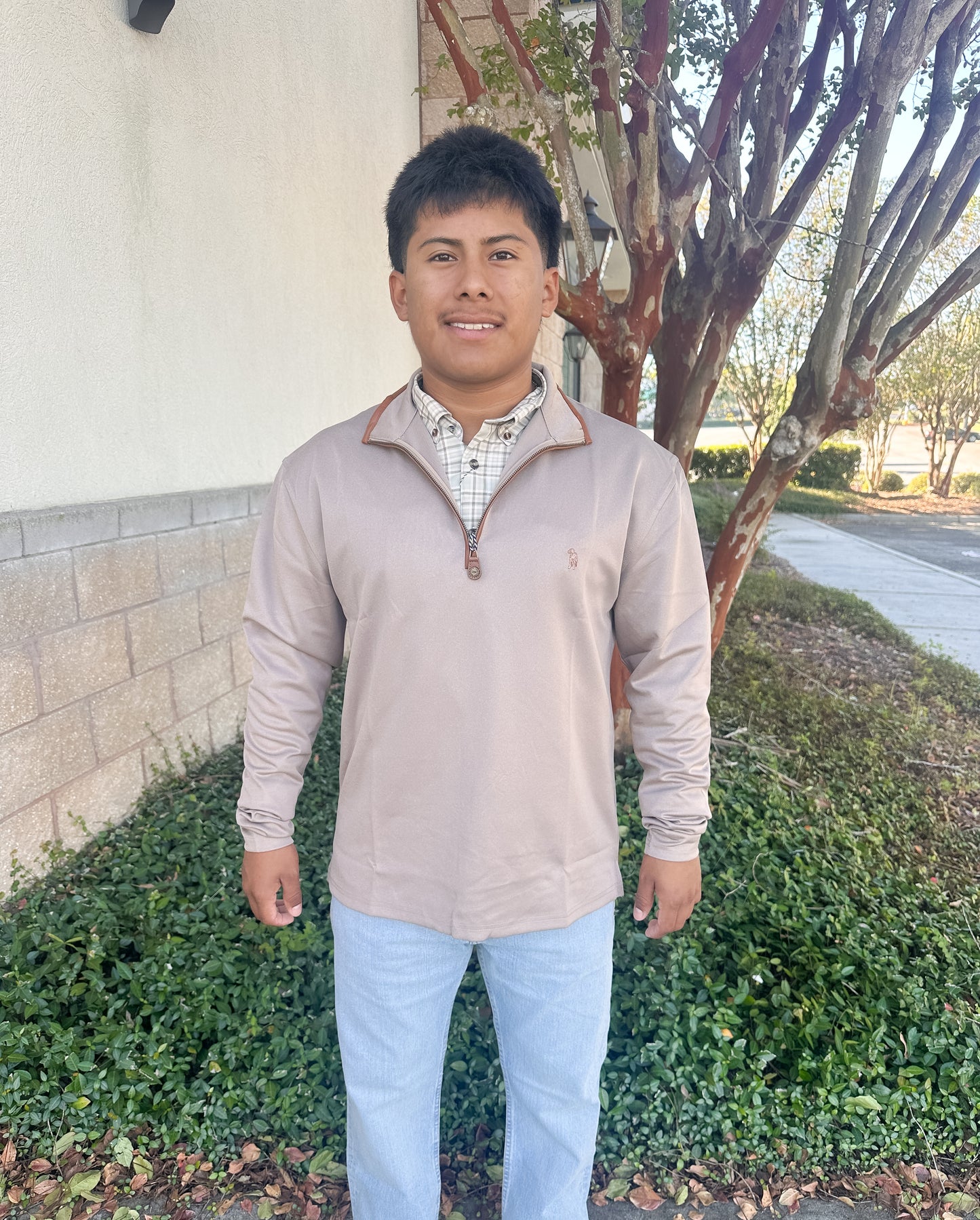 S. Casanova Performance Thurgood Quarter Zip - Quail Cover