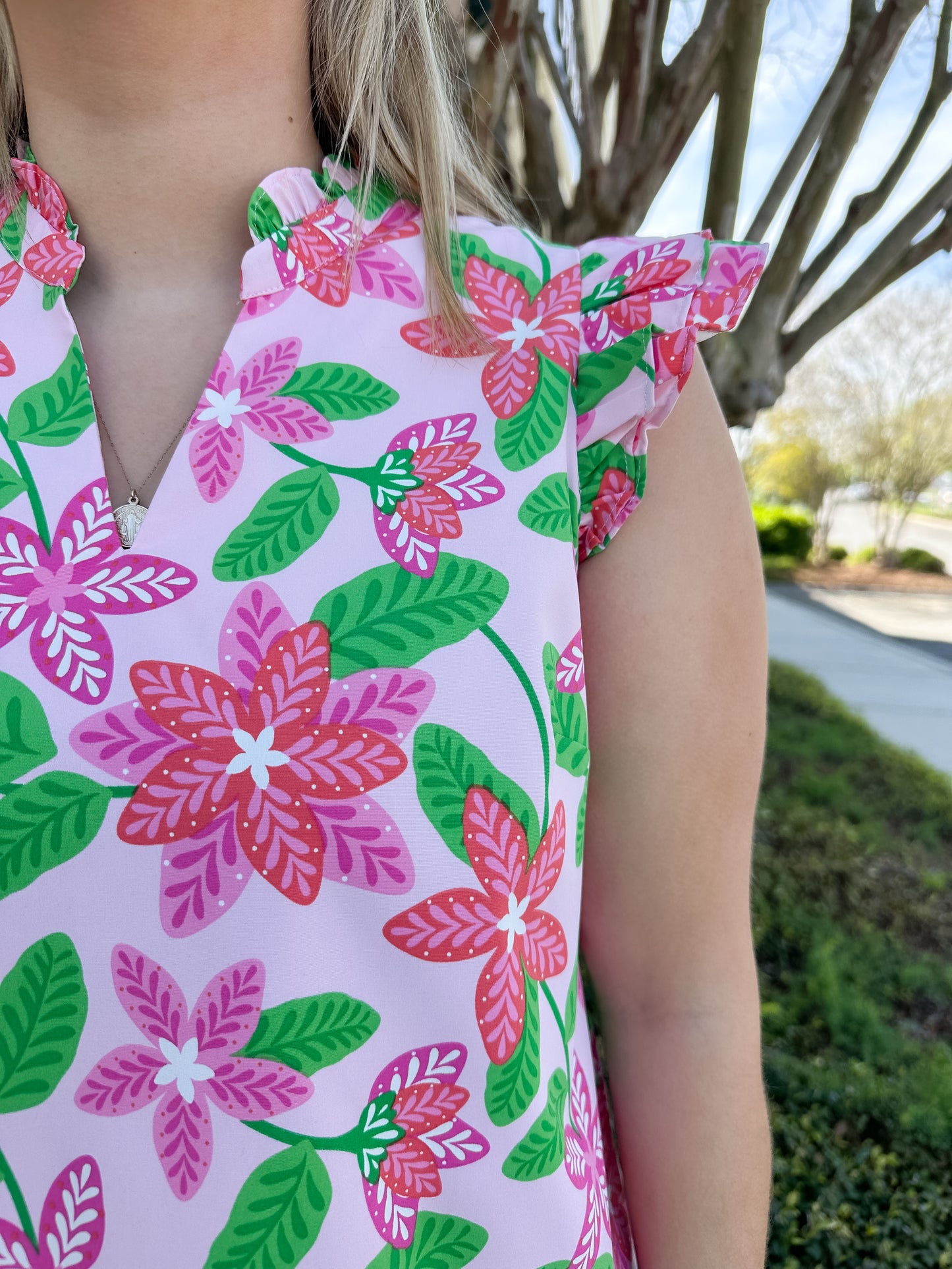 Leigh Top - Island Muse Pink