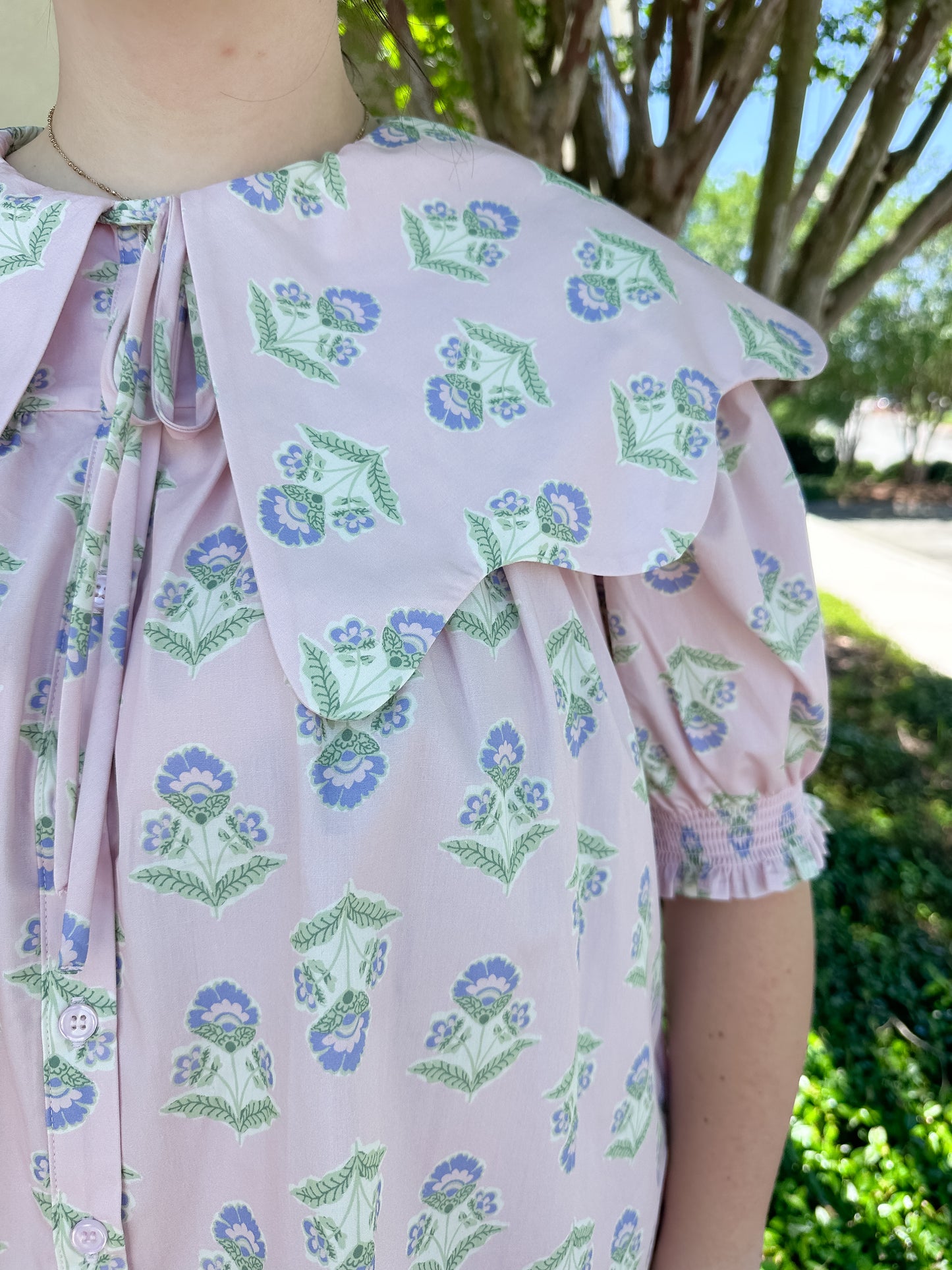 Saylor Novelty Collar Top