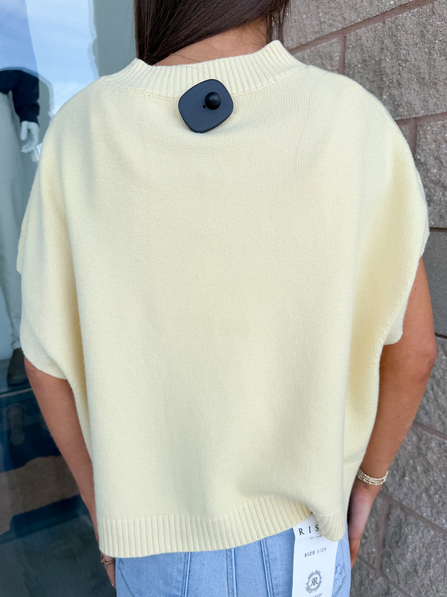 Miranda Sweater Top - Lemon