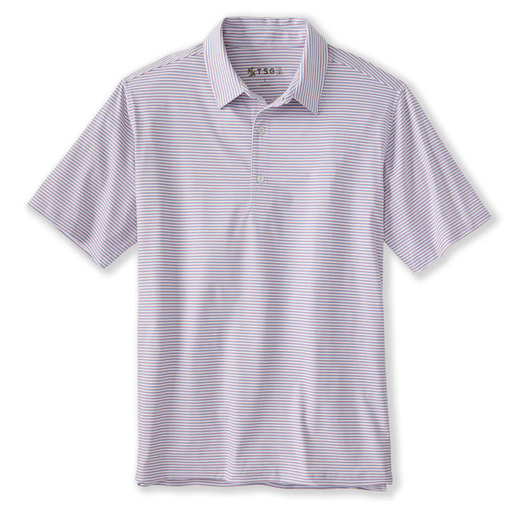 TSG Men’s Topper Performance Polo - Shell Reel Stripe