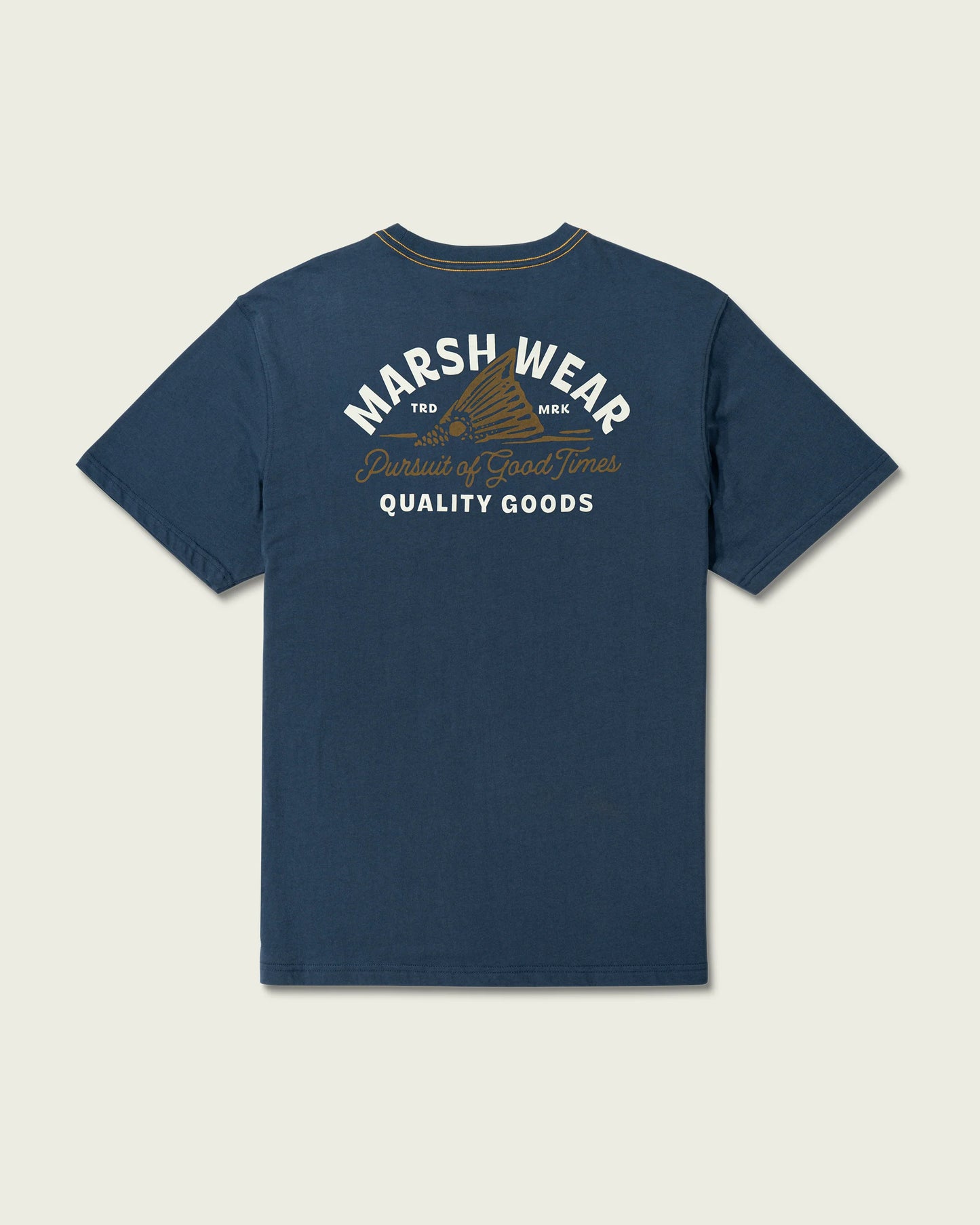 Marsh Wear Men’s Tailing Tide S/S Pocket T-Shirt - Dark Denim