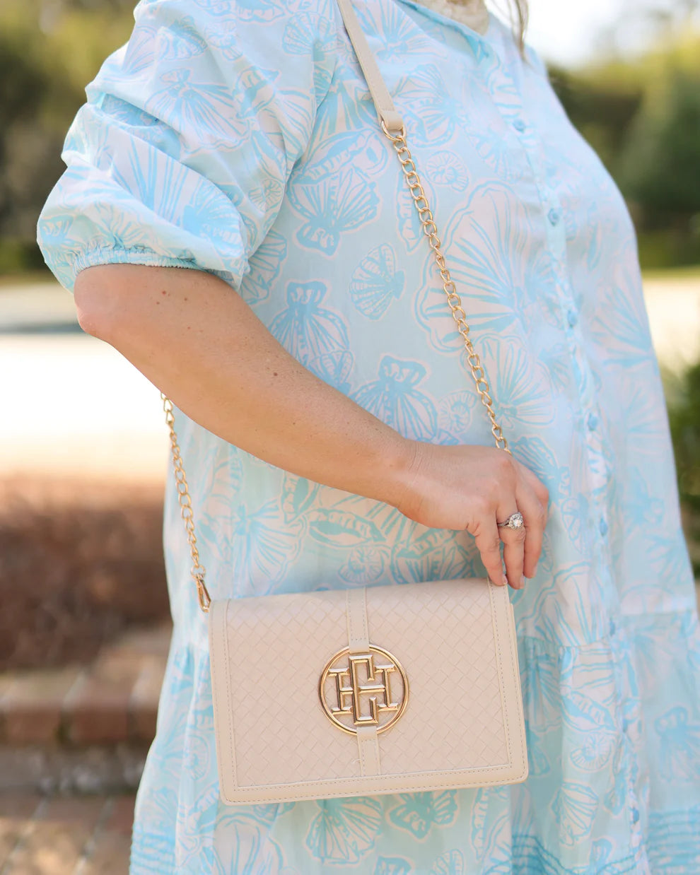 CH Cecilia Crossbody - Woven Almond