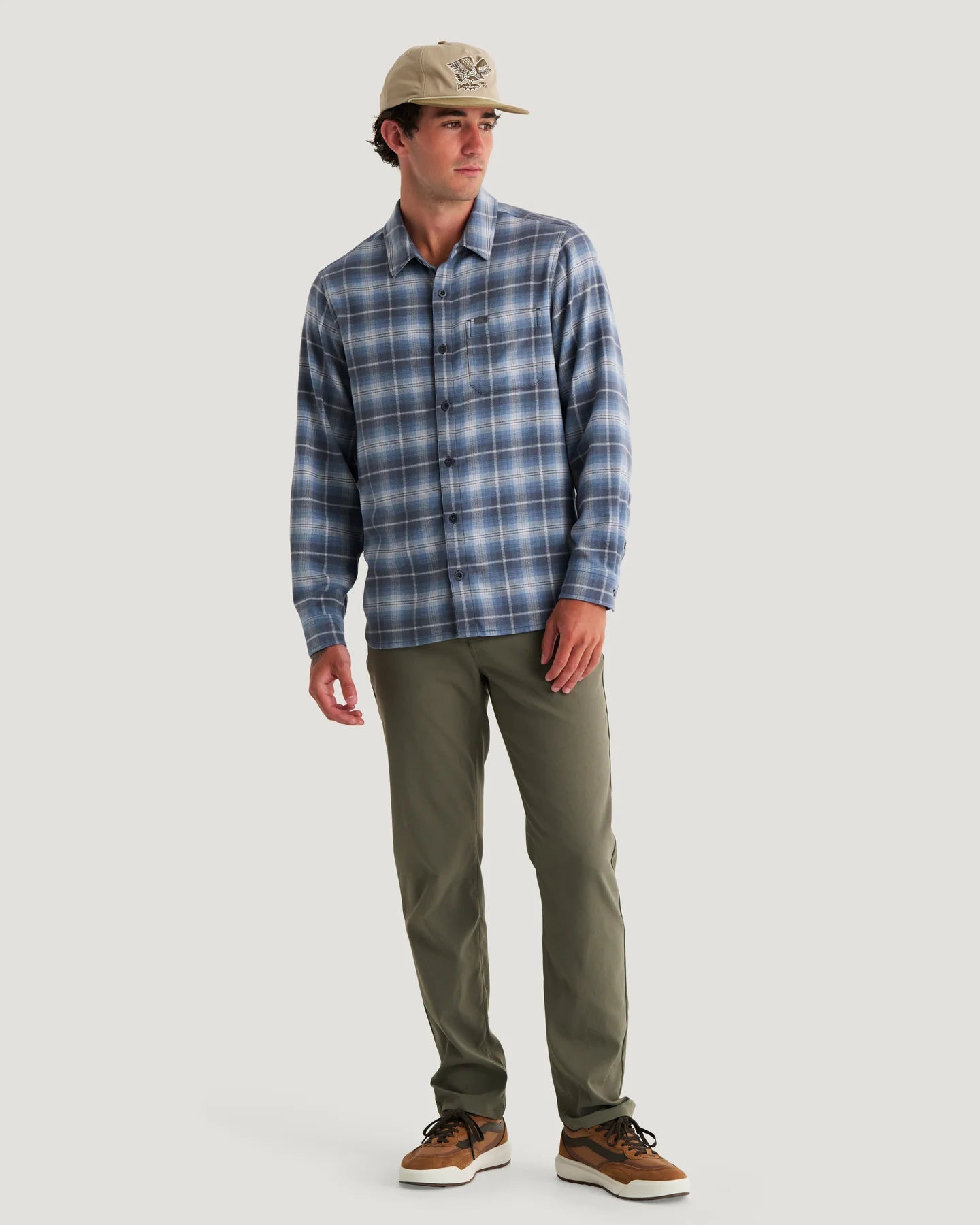 Free Fly Men’s Seawool Flannel Skirt - Storm Cloud Plaid