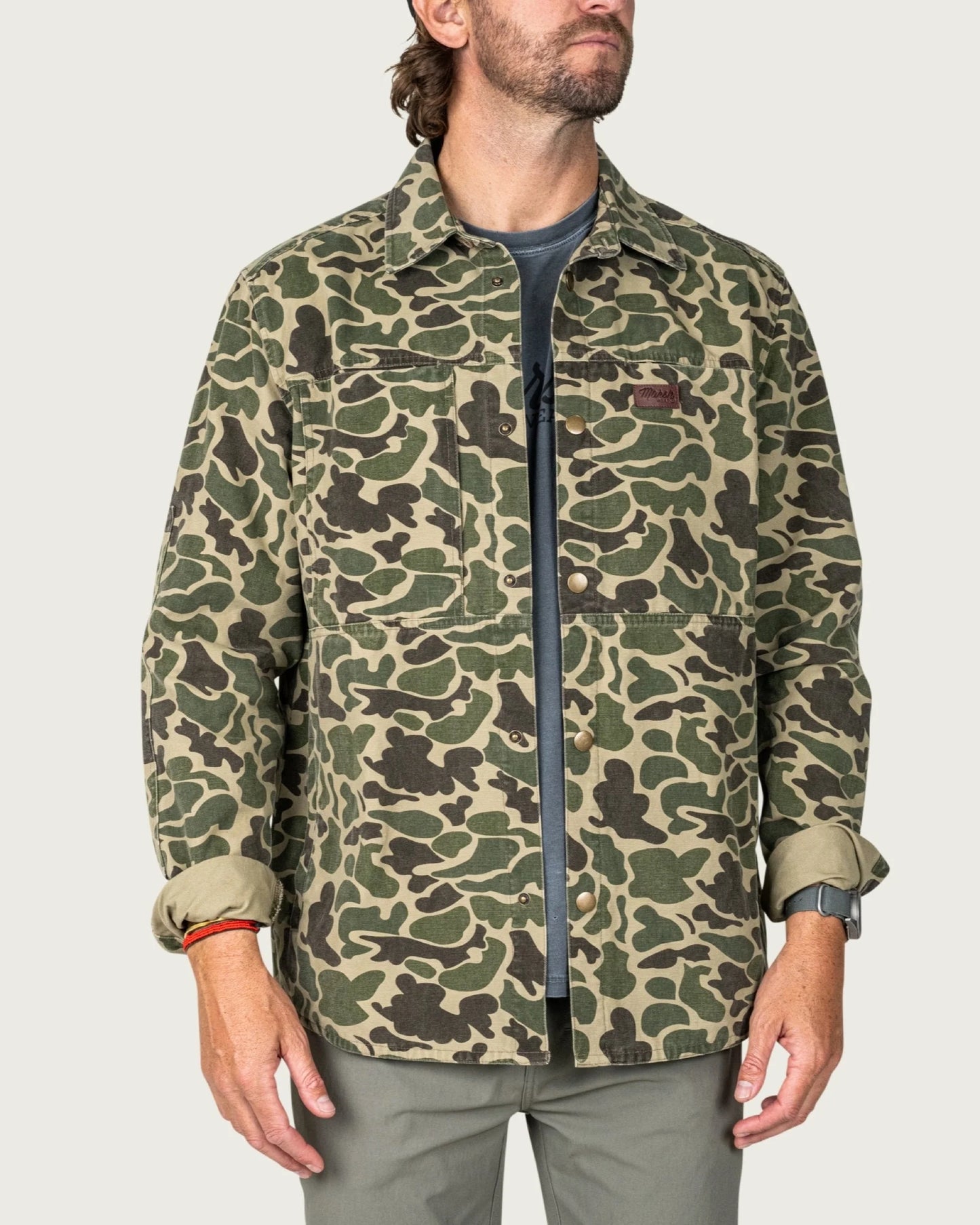 Marsh Wear Men’s The Delano Shacket - Green Mallard Camo