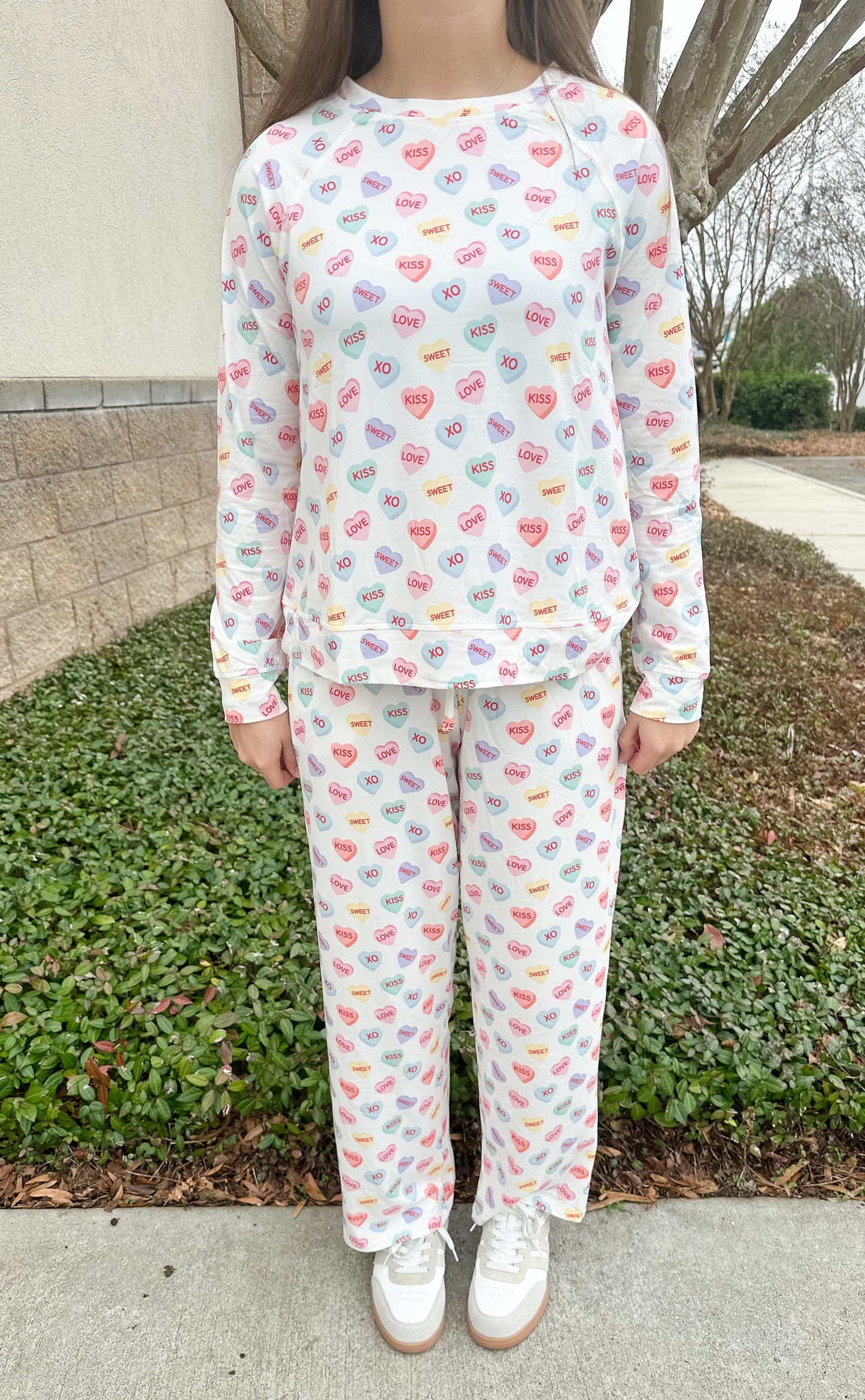 MS Annie PJ Pant Set - Candy Hearts