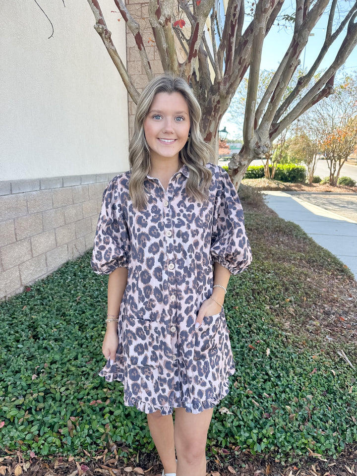 Going Wild Denim Dress