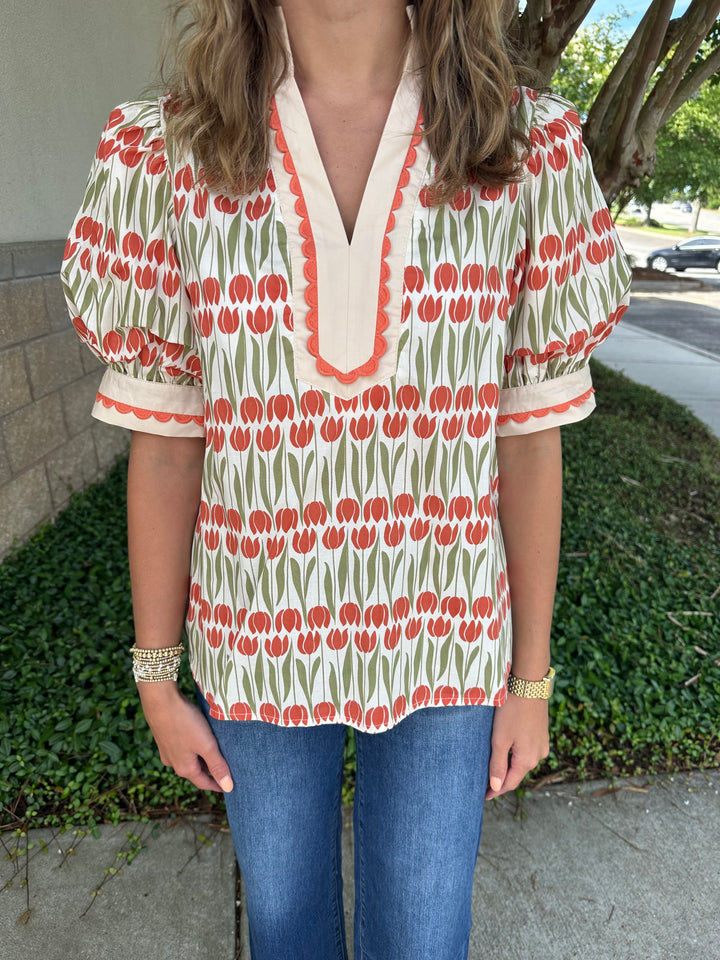 Selena Top - Orange